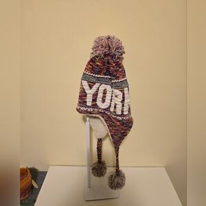 Robin Ruth Multicolor Knit Pom Pom Hat